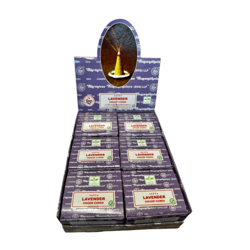 Lavanda Coni Incenso Dhoop Satya Earth Masala