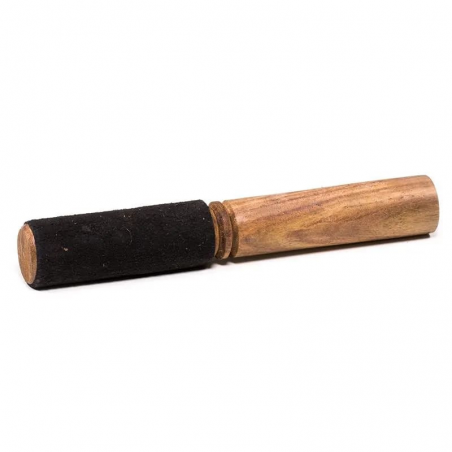 Batacchio per Campane Tibetane in legno e Camoscio (± 19 x 3cm)