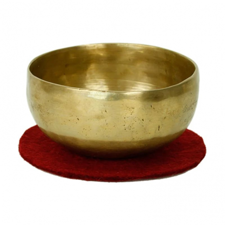 Base in feltro per campane tibetane 100% Lana del Nepal (15cm) - Rosso
