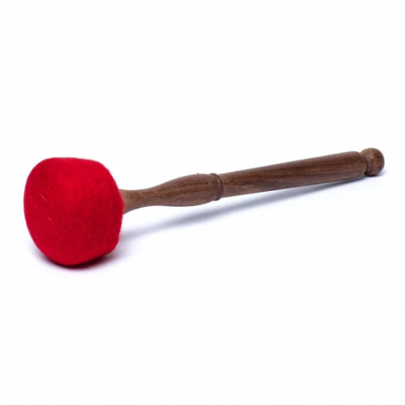 Martelletto Feltro Rosso 29 cm per Campane Tibetane