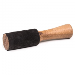 Batacchio in Legno e Camoscio per Campane Tibetane