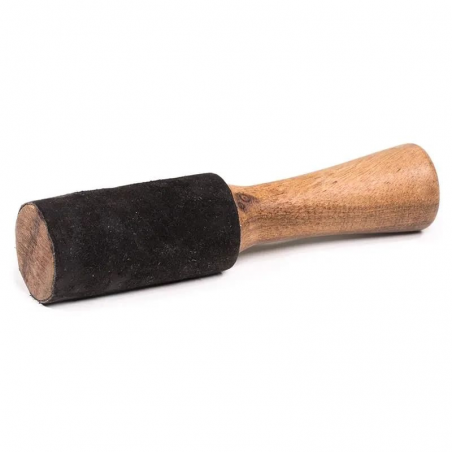 Batacchio in Legno e Camoscio per Campane Tibetane