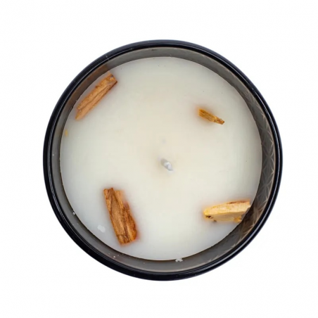 Candela smudging Palo Santo e Cedro Cera di Soia Organic Goodness - (11 x 9cm - ± 50 ore)