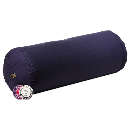 Bolster Yoga in Cotone Organico - Blu Scuro
