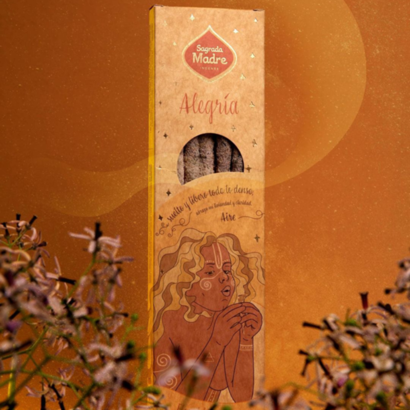 5 Elementi Aria - 6 Bastoni Incenso Extra Allegria 100% Naturali - Sagrada Madre