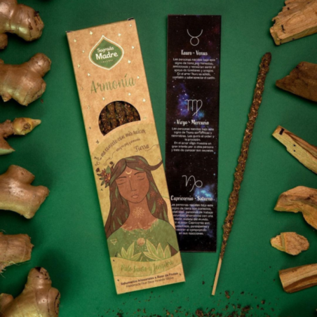 5 Elementi Terra - 6 Bastoni Incenso Extra Armonia 100% Naturali - Sagrada Madre