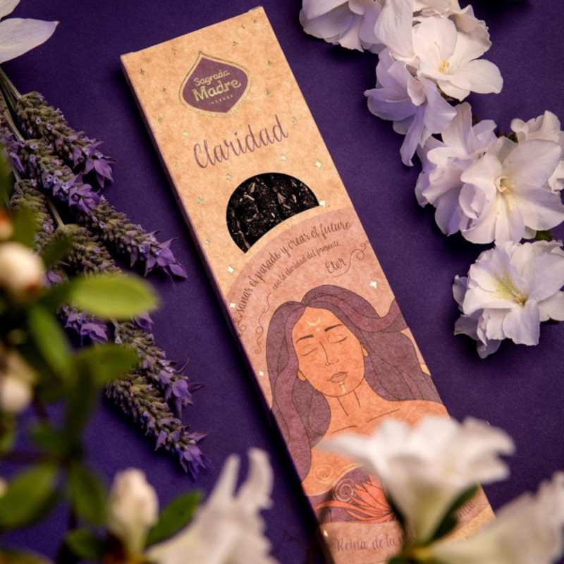 5 Elementi Etere - 6 Bastoni Incenso Extra Chiarezza 100% Naturali - Sagrada Madre