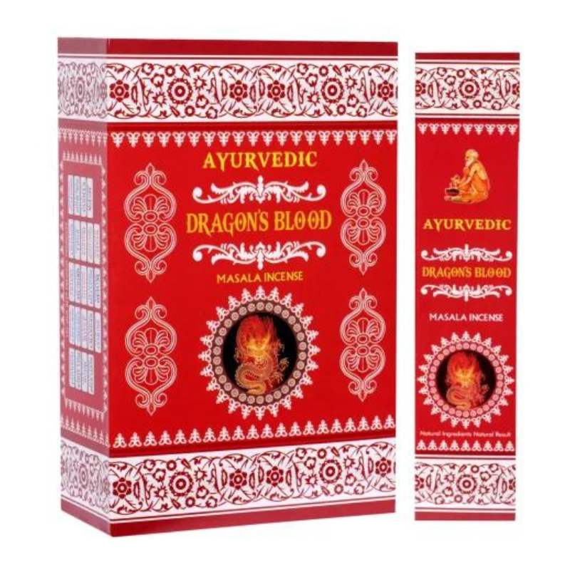 Sangue di Drago Bastoncini incenso Ayurvedic Dragon's Blood Premium