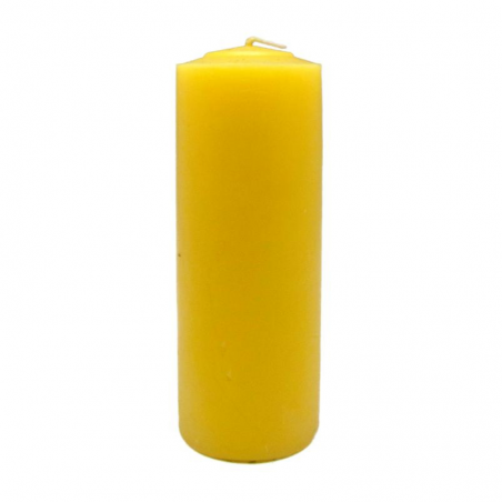 Candela gialla non profumata – 15x5,5 cm, ±300 g