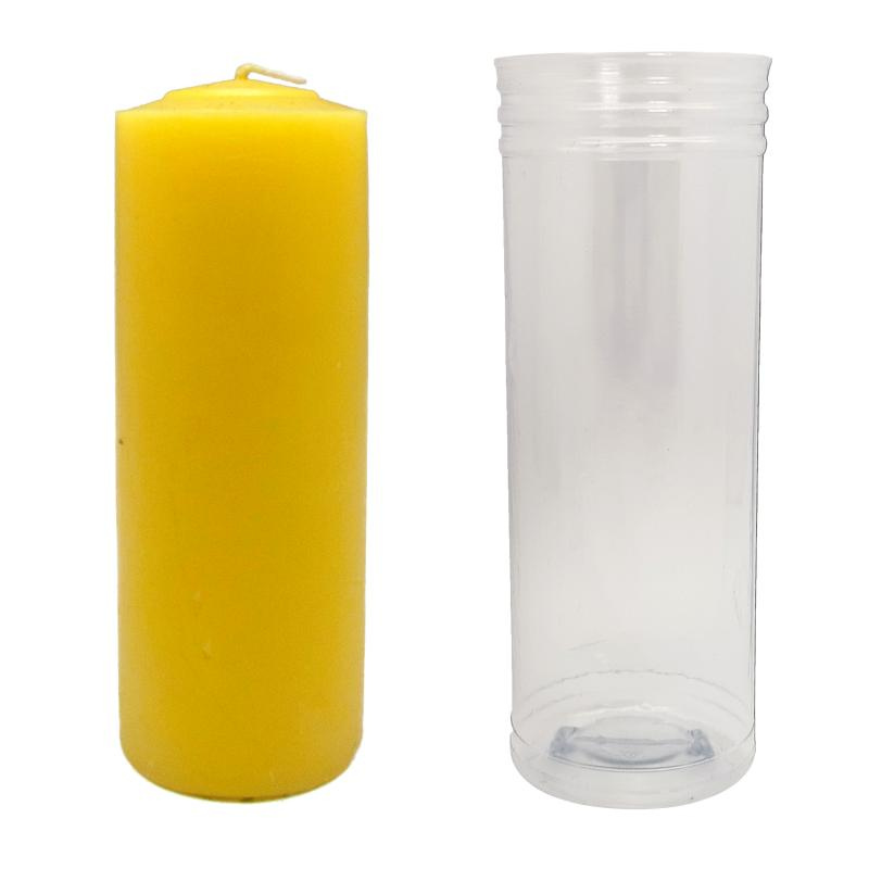 Candela gialla non profumata – 15x5,5 cm, ±300 g