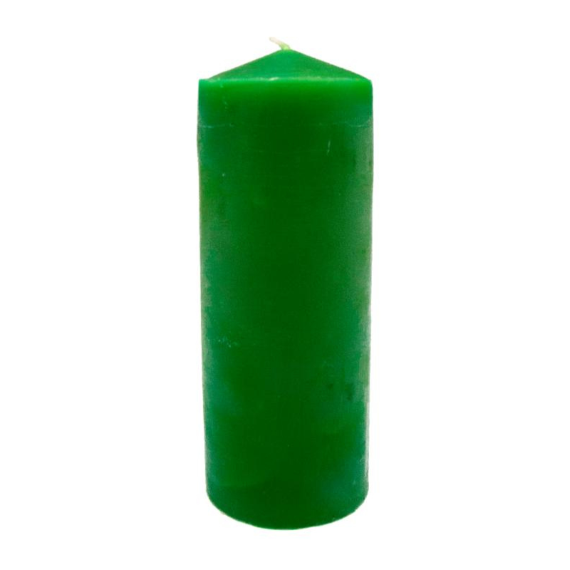 Candela Verde (15 x 5,5cm / ± 300gr.) - Cero non profumato