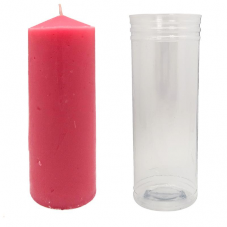 Candela Rosa (15 x 5,5cm / ± 300gr.) - Cero non profumato