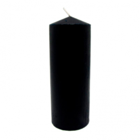 Candela nera non profumata – 15x5,5 cm, ±300 g