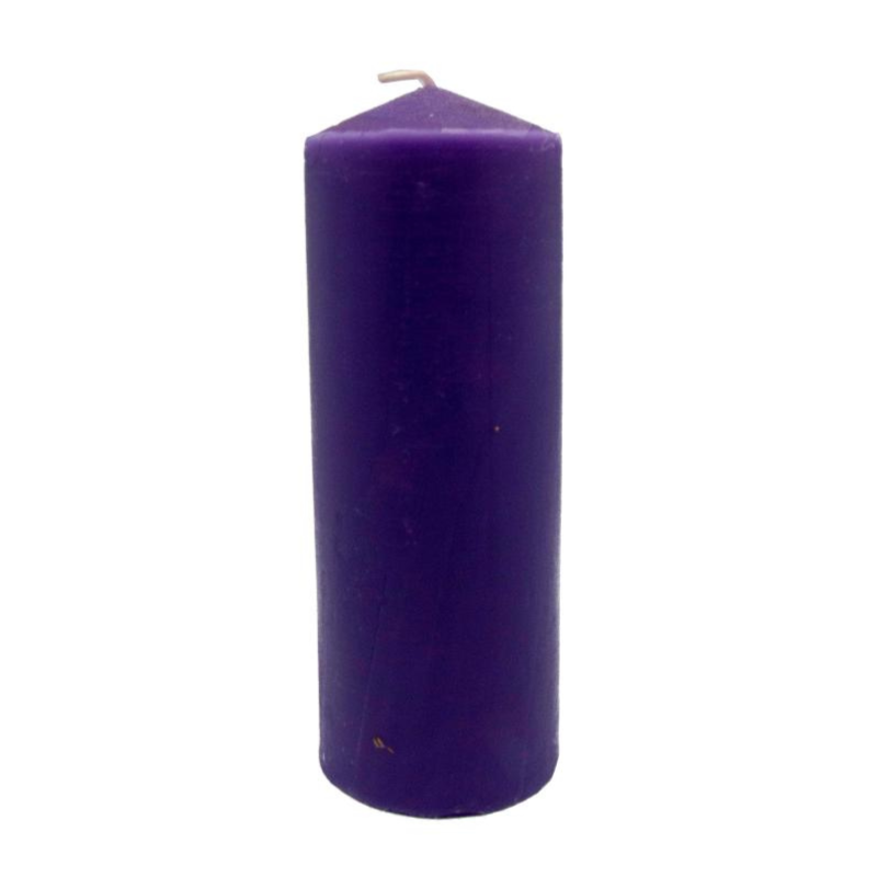 Candela Viola (15 x 5,5cm / ± 300gr.) - Cero non profumato