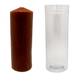Candela Marrone (15 x 5,5cm / ± 300gr.) - Cero non profumato 2