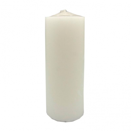 Candela bianca non profumata – 15x5,5 cm, ±300 g