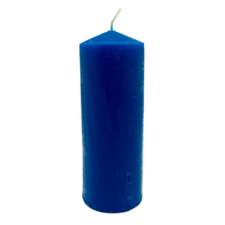 Candela blu non profumata – 15x5,5 cm, ± 300g