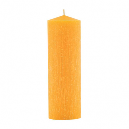 Balsamo ed Eucalipto Cero Rustico Candela gialla (16 x 5,5cm / ± 300gr.)