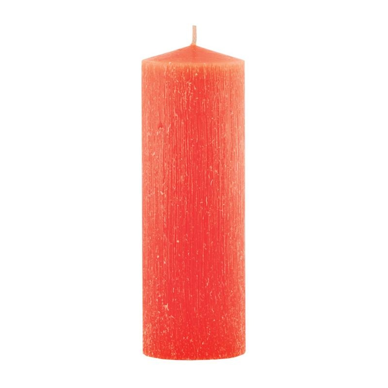 Cannella Cero Rustico Candela Arancione (16 x 5,5cm / ± 300gr.)