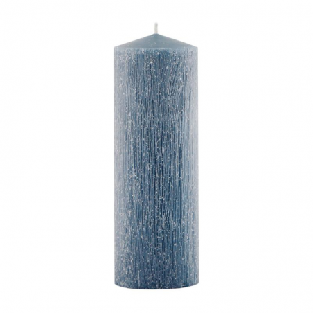 Bambino Cero Rustico Candela Grigia (16 x 5,5cm / ± 300gr.)