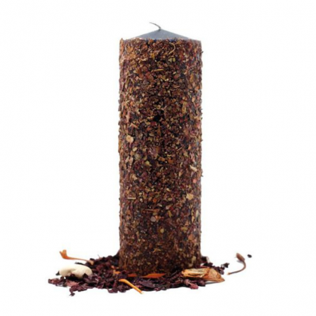 Candela Esoterica Contro Magie con Mirra e Nocciolo – 16x5,5 cm