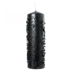 Candela Magica Nera con Sale Nero – Protezione e Rimozione