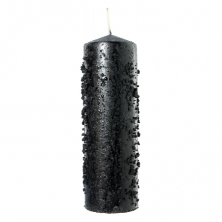 Candela Magica Nera con Sale Nero – Protezione e Rimozione