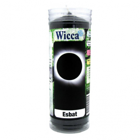 Esbat Luna Nera Wicca Cero Cerimoniale Nero (15 x 5,5cm / ± 300gr.)