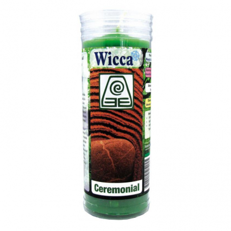 Terra Wicca – Cero Cerimoniale Verde 15x5,5cm | Candela Ritualistica 3