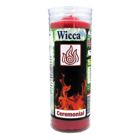 Fuoco Wicca Cero Cerimoniale Rosso (15 x 5,5cm / ± 300gr.)