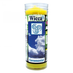 Aria Wicca Cero Cerimoniale Giallo (15 x 5,5cm / ± 300gr.)