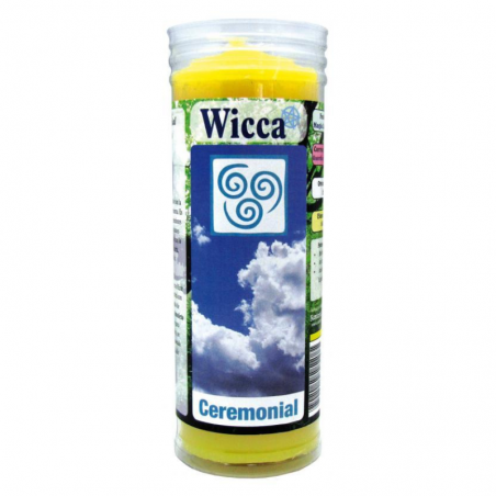 Aria Wicca Cero Cerimoniale Giallo (15 x 5,5cm / ± 300gr.)