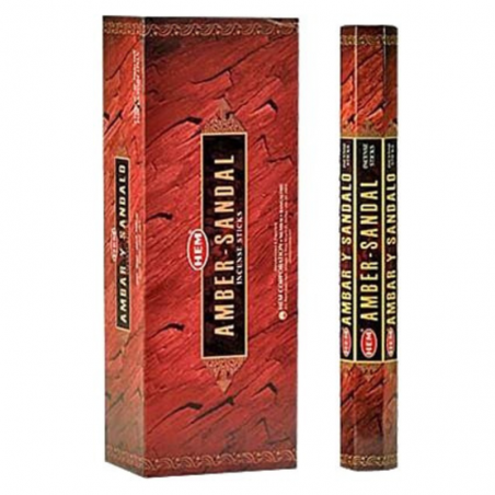 Ambra e Sandalo 20 Bastoncini incenso Hem Amber Sandal Masala