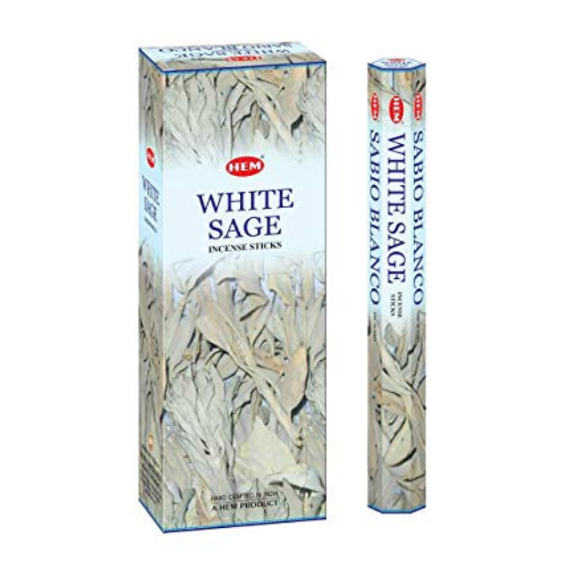 Salvia Bianca Preziosa 20 Bastoncini incenso Hem Masala