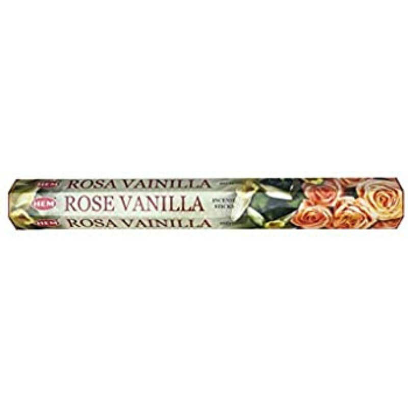 Rosa e Vaniglia 20 Bastoncini incenso Hem Masala
