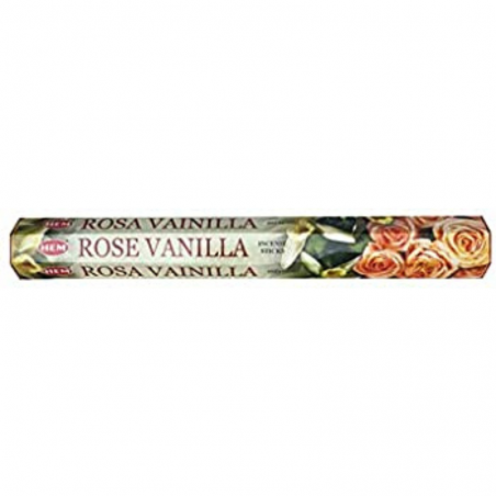 Rosa e Vaniglia 20 Bastoncini incenso Hem Masala