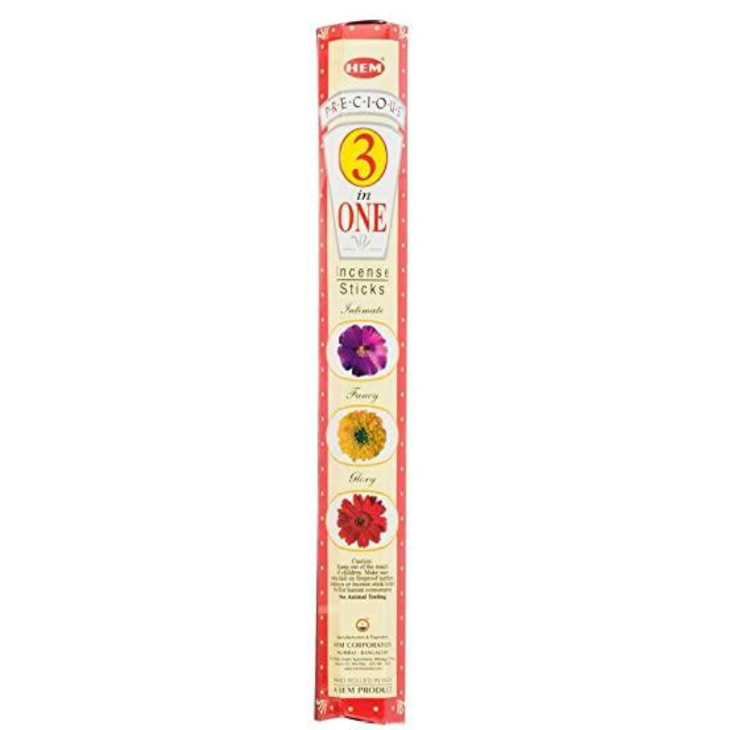 3 in 1 Prezioso 20 Bastoncini incenso Hem Masala