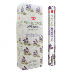 Salvia Bianca e Lavanda 20 Bastoncini incenso Hem White Sage Lavender Masala