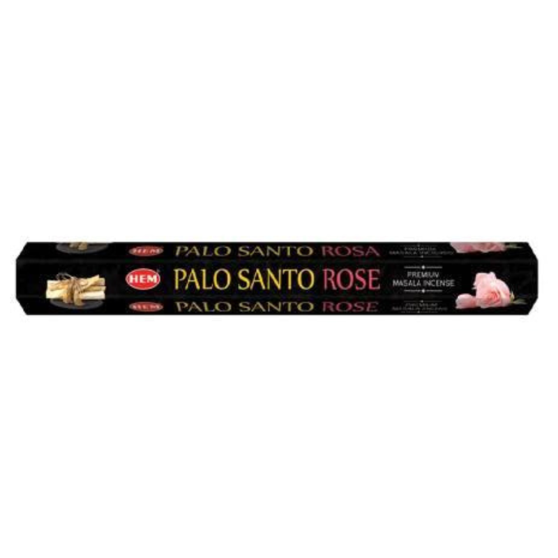 Palo Santo e Rosa 15 Bastoncini incenso Hem Premium Palo Santo Rose Masala