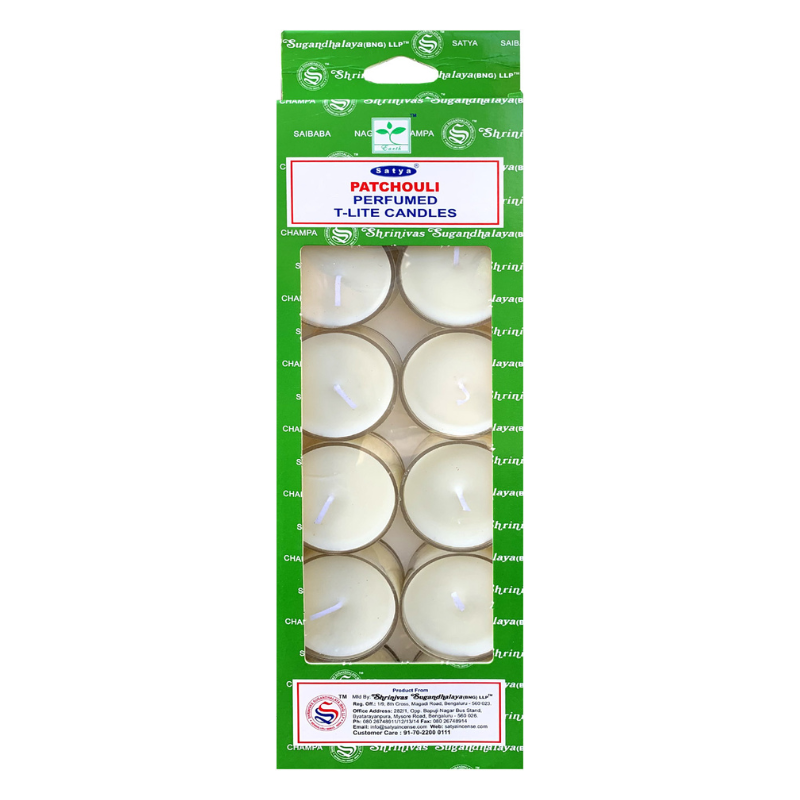 Patchouli 12 Candeline Satya Tealight profumate