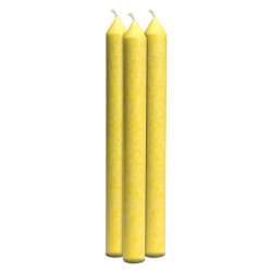 3° Chakra - Set 3 Candele stearina al profumo di Bergamotto, Lime, Pompelmo