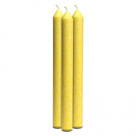 3° Chakra - Set 3 Candele stearina al profumo di Bergamotto, Lime, Pompelmo