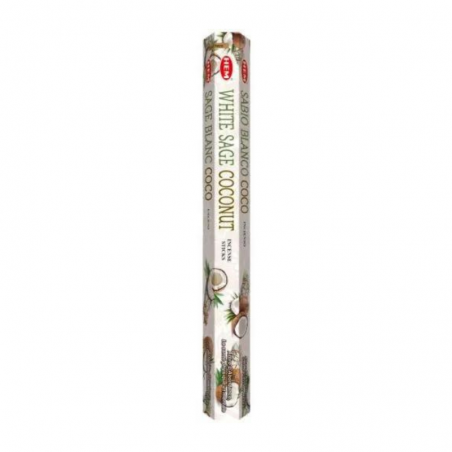 Salvia Bianca e Cocco 20 Bastoncini incenso Hem Masala