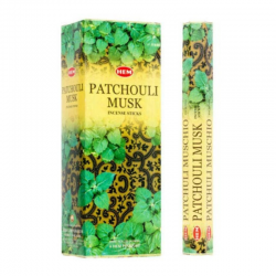 Patchouli e Muschio 20 Bastoncini incenso Hem Masala