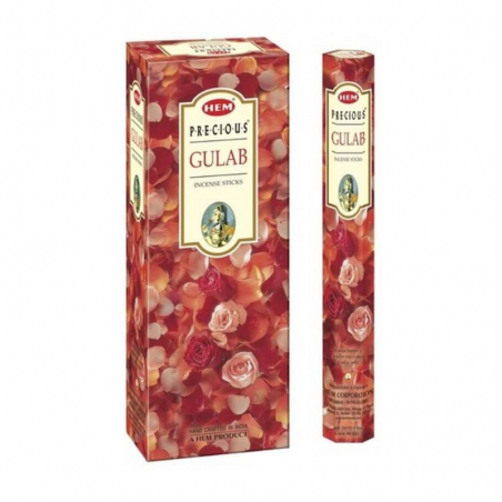 Gulab Prezioso 20 Bastoncini incenso Hem Gulab Masala