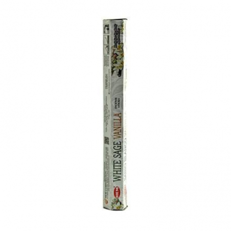Salvia Bianca e Vaniglia 20 Bastoncini incenso Hem White Sage Vanilla Masala