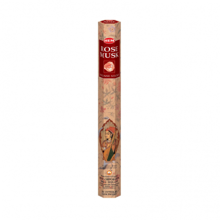 Rosa e Muschio 20 Bastoncini incenso Hem Masala