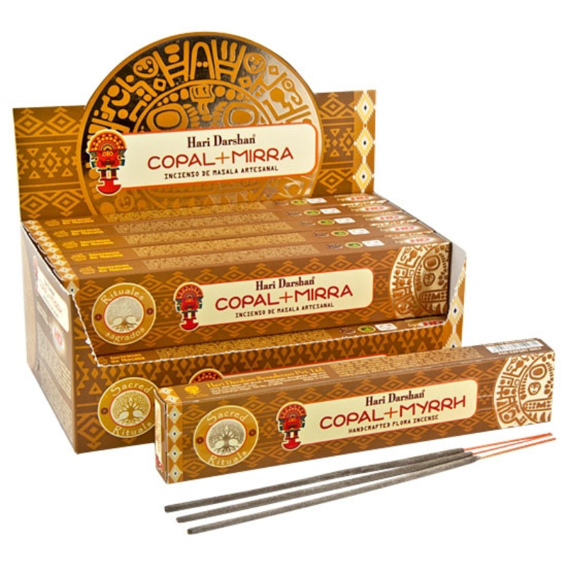Copale & Mirra Bastoncini incenso Copal & Myrrh Hari Darshan