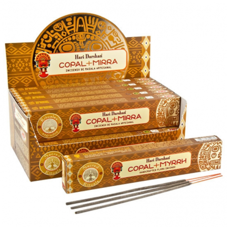 Copale & Mirra Bastoncini incenso Copal & Myrrh Hari Darshan