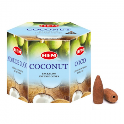 Cocco 40 Coni incenso a riflusso Hem Coconut Backflow Masala